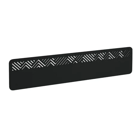 Chevron Acoustic Desktop Screen - 1800mm - Black